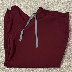 Figs Burgundy Joggers